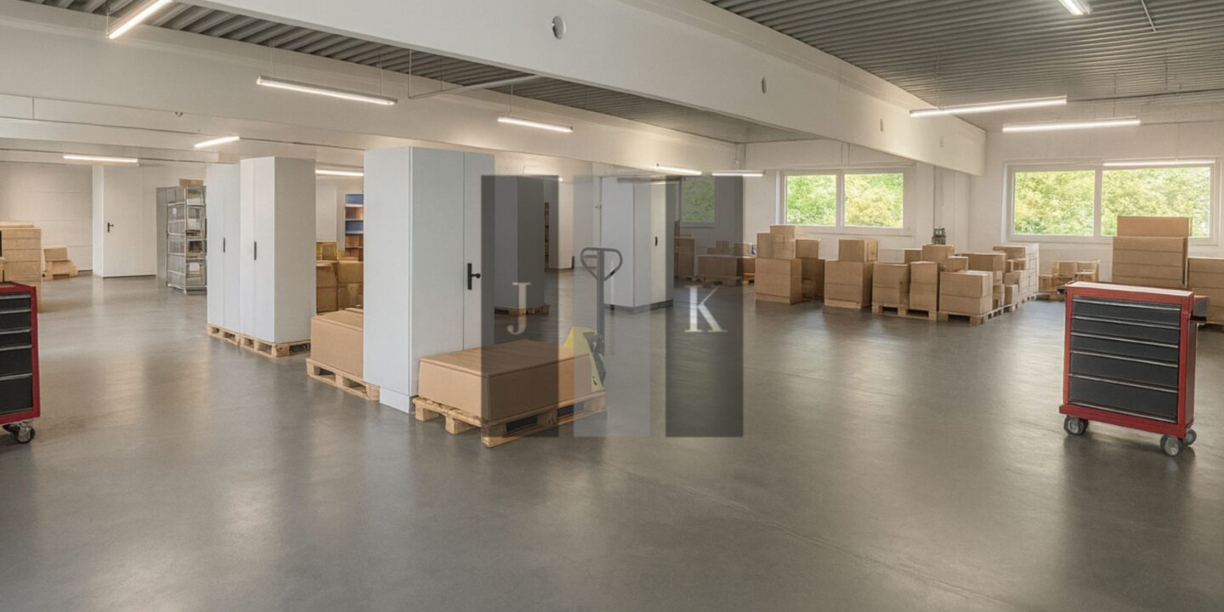 Halle Innenansicht 1 - Visualisierung